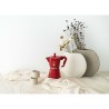 Caffettiera Italiana Bialetti MOKA EXCLUSIVE Rosso Alluminio 6 Tazze