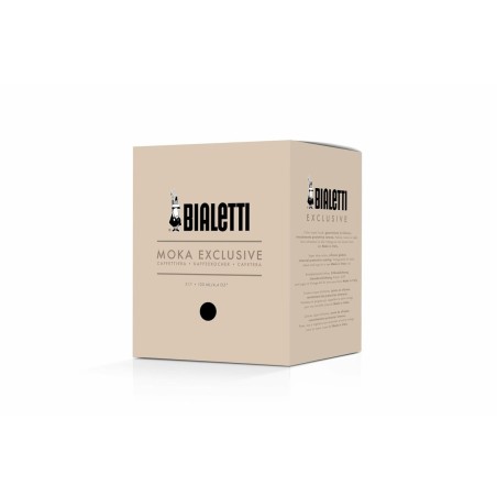 Caffettiera Italiana Bialetti MOKA EXCLUSIVE Nero Alluminio 3 Tazze
