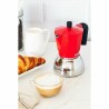Caffettiera Italiana Monix INOX RED 6T Rosso Acciaio inossidabile 6 Tazze