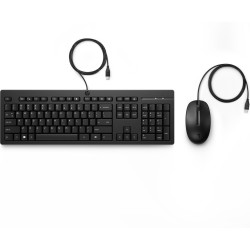 Tastiera e Mouse HP 225 Nero Qwerty in Spagnolo