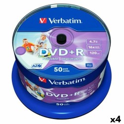 DVD+R Verbatim   4,7 GB 16x 50 Pezzi (4 Unità)