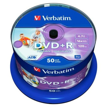 DVD+R Verbatim   4,7 GB 16x 50 Pezzi (4 Unità)