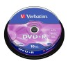 DVD+R Verbatim 4,7 GB 16x 10 Pezzi (20 Unità)