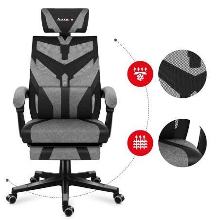 Sedia Gaming Huzaro Combat 5.0 Nero Grigio