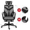 Sedia Gaming Huzaro Combat 5.0 Nero Grigio