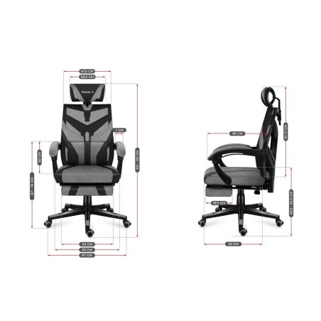 Sedia Gaming Huzaro Combat 5.0 Nero Grigio