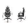 Sedia Gaming Huzaro Combat 5.0 Nero Grigio