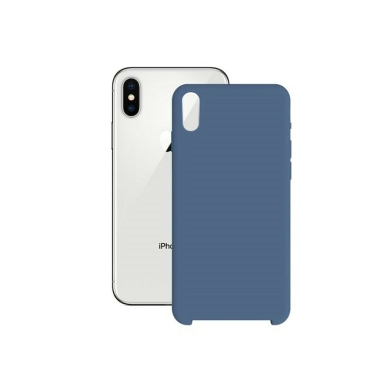 Custodia per Cellulare iPhone X/XS KSIX Soft Azzurro Custodia per Cellulare iPhone X/XS KSIX Soft Azzurro