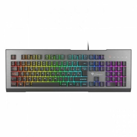Tastiera per Giochi Genesis NKG-1621 Nero Alluminio Qwerty in Spagnolo