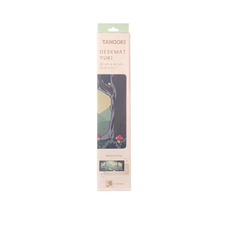 Tappetino per Mouse FR-TEC TANOOKI YUKI Verde Beige Tappetino per Mouse FR-TEC TANOOKI YUKI Verde Beige