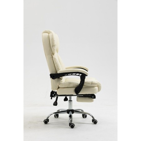 Sedia da Ufficio Activejet YK7416 BE Nero Beige Argentato