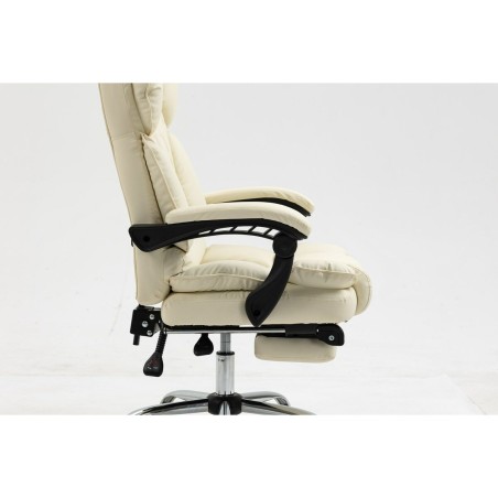 Sedia da Ufficio Activejet YK7416 BE Nero Beige Argentato