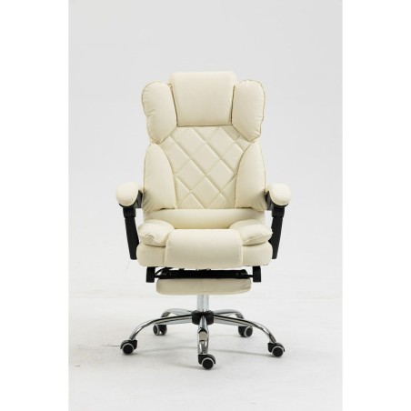 Sedia da Ufficio Activejet YK7416 BE Nero Beige Argentato