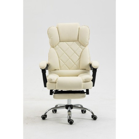 Sedia da Ufficio Activejet YK7416 BE Nero Beige Argentato