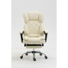 Sedia da Ufficio Activejet YK7416 BE Nero Beige Argentato