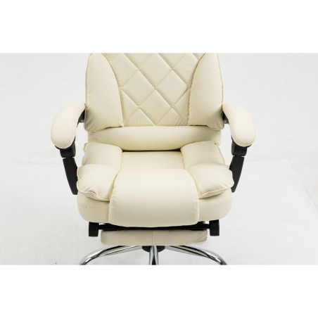 Sedia da Ufficio Activejet YK7416 BE Nero Beige Argentato
