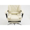 Sedia da Ufficio Activejet YK7416 BE Nero Beige Argentato