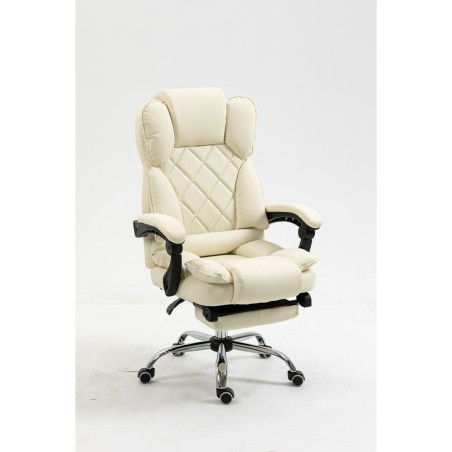 Sedia da Ufficio Activejet YK7416 BE Nero Beige Argentato