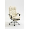 Sedia da Ufficio Activejet YK7416 BE Nero Beige Argentato