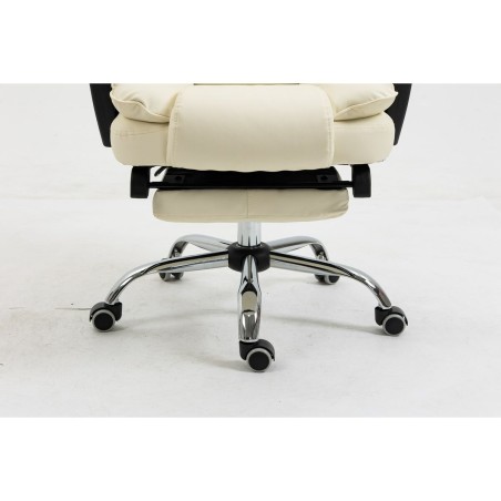 Sedia da Ufficio Activejet YK7416 BE Nero Beige Argentato