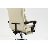 Sedia da Ufficio Activejet YK7416 BE Nero Beige Argentato