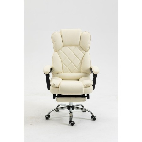 Sedia da Ufficio Activejet YK7416 BE Nero Beige Argentato
