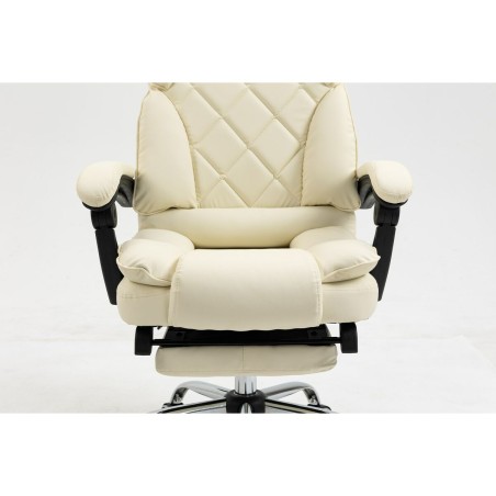 Sedia da Ufficio Activejet YK7416 BE Nero Beige Argentato