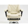 Sedia da Ufficio Activejet YK7416 BE Nero Beige Argentato