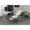 Sedia da Ufficio Activejet YK7416 BE Nero Beige Argentato