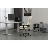 Sedia da Ufficio Activejet YK7416 BE Nero Beige Argentato