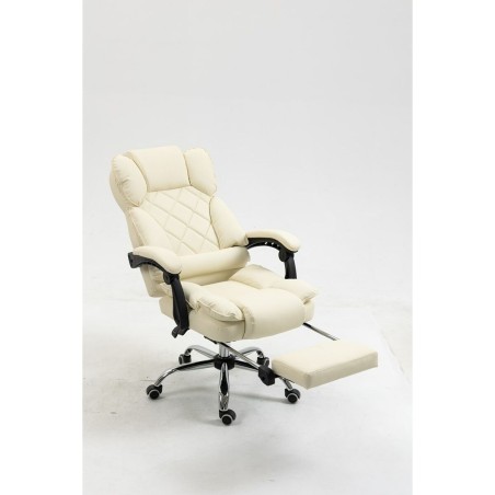 Sedia da Ufficio Activejet YK7416 BE Nero Beige Argentato