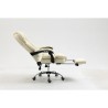 Sedia da Ufficio Activejet YK7416 BE Nero Beige Argentato