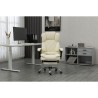 Sedia da Ufficio Activejet YK7416 BE Nero Beige Argentato