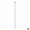 Mazza per la Scopa FSRNI13-1 FSRNI13-1 Azzurro Metallo 2,3 x 130 x 2,3 cm Righe (12 Unità)