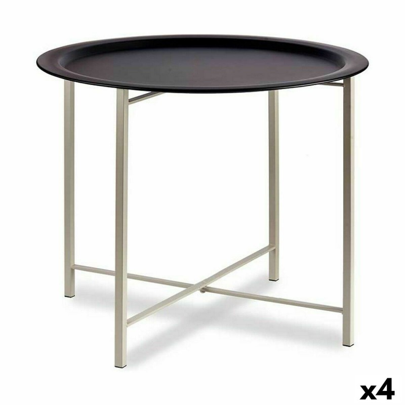 Tavolo aggiuntivo Gift Decor JY19185LBW JY19185LBW Bianco Nero 62 x 48,5 x 62 cm (4 Unità)
