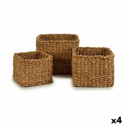 Set di Cesti Gift Decor BDH-05 BDH-05 Marrone Alghe marine 3 L 7 L 13 L (4 Unità)