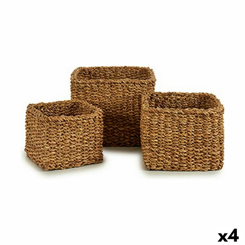 Set di Cesti Gift Decor BDH-05 BDH-05 Marrone Alghe marine 3 L 7 L 13 L (4 Unità)
