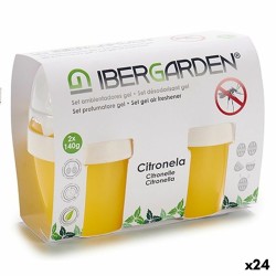 Set Deodorante per Ambienti Ibergarden 1165 1165 Citronella Gel (24 Unità)