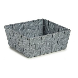 Cestino Kipit A3-6929A9 A3-6929A9 Grigio Poliestere Stoffa Intrecciato 18 x 8 x 21 cm 21 x 8 x 18 cm