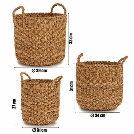 Set di Cesti Gift Decor BDH-12 BDH-12 Marrone Alghe marine