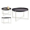 Tavolo aggiuntivo Gift Decor JY19736ARGW JY19736ARGW Bianco Nero 76,5 x 46 x 76,5 cm
