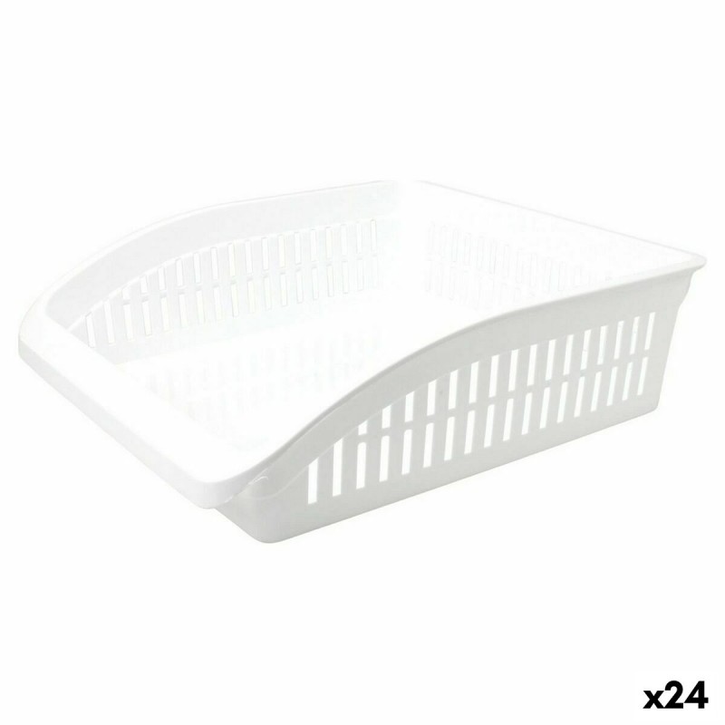 Contenitore per Sistemare Multiuso G-627 G-627 Bianco Trasparente polipropilene 26 x 8,5 x 29 cm (24 Unità)