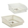 Contenitore per Sistemare Multiuso G-627 G-627 Bianco Trasparente polipropilene 26 x 8,5 x 29 cm (24 Unità)