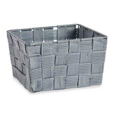 Cestino Multiuso Kipit A3-6878 A3-6878 Grigio Poliestere Stoffa Intrecciato (24 Unità)