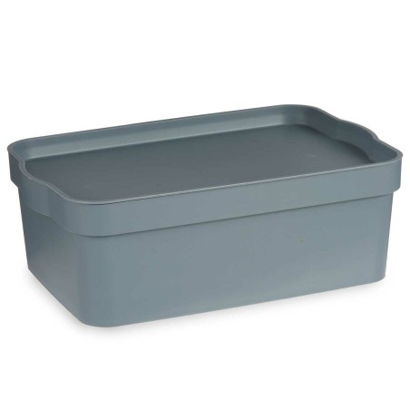 Scatola portaoggetti con coperchio Kipit TP593-2 TP593-2 Grigio Plastica 6 L (12 Unità)