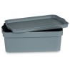 Scatola portaoggetti con coperchio Kipit TP593-2 TP593-2 Grigio Plastica 6 L (12 Unità)