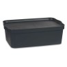 Scatola portaoggetti con coperchio Kipit TP595-1 TP595-1 Antracite Plastica 14 L (12 Unità)