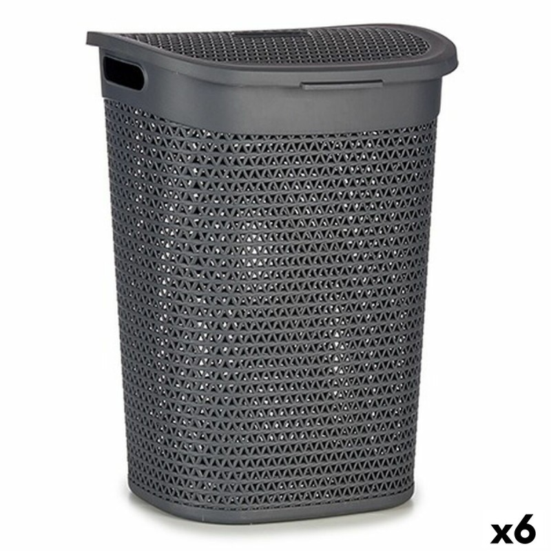 Cesto per i Panni Kipit 4790-2 4790-2 Antracite Plastica 60 L 43,5 x 57,5 x 34 cm 43,5 x 57 x 34 cm (6 Unità) Cesto per i Panni Kipit 4790-2 4790-2 Antracite Plastica 60 L 43,5 x 57,5 x 34 cm 43,5 x 57 x 34 cm (6 Unità)