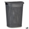 Cesto per i Panni Kipit 4790-2 4790-2 Antracite Plastica 60 L 43,5 x 57,5 x 34 cm 43,5 x 57 x 34 cm (6 Unità)