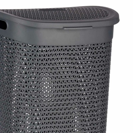 Cesto per i Panni Kipit 4790-2 4790-2 Antracite Plastica 60 L 43,5 x 57,5 x 34 cm 43,5 x 57 x 34 cm (6 Unità)